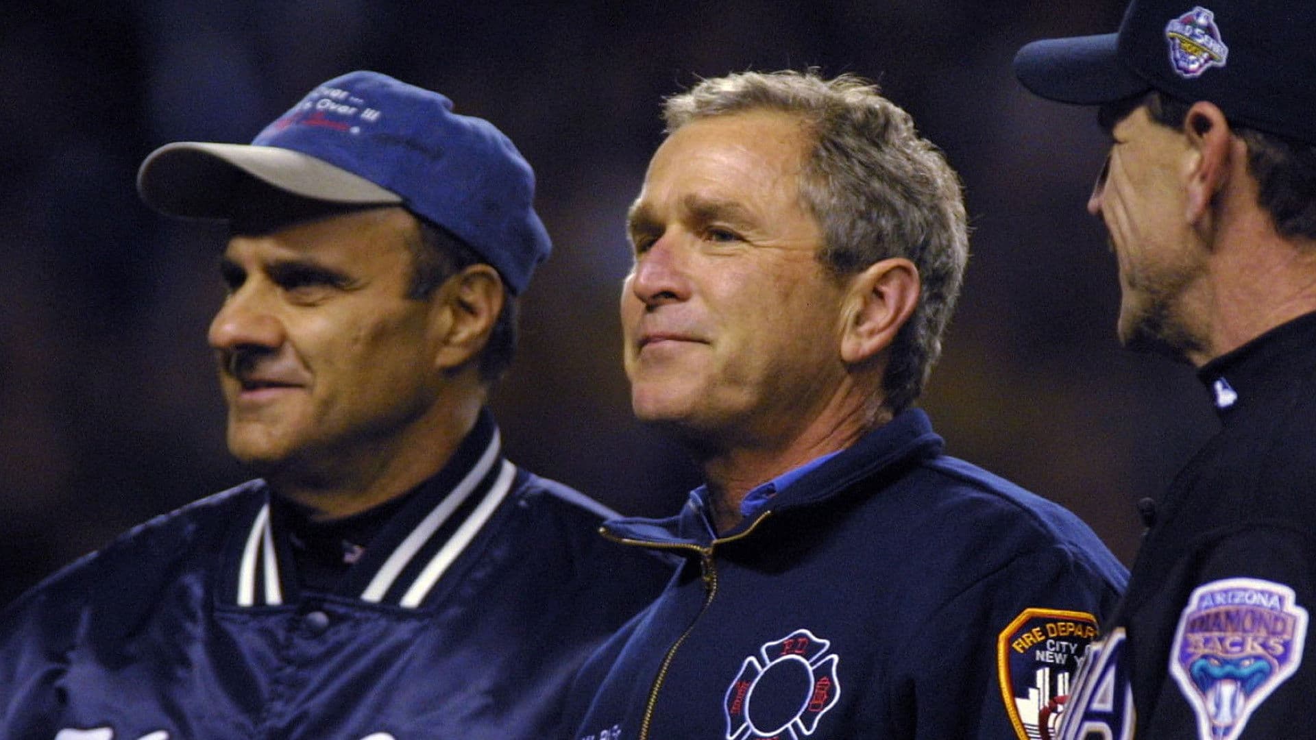 Nine Innings from Ground Zero backdrop