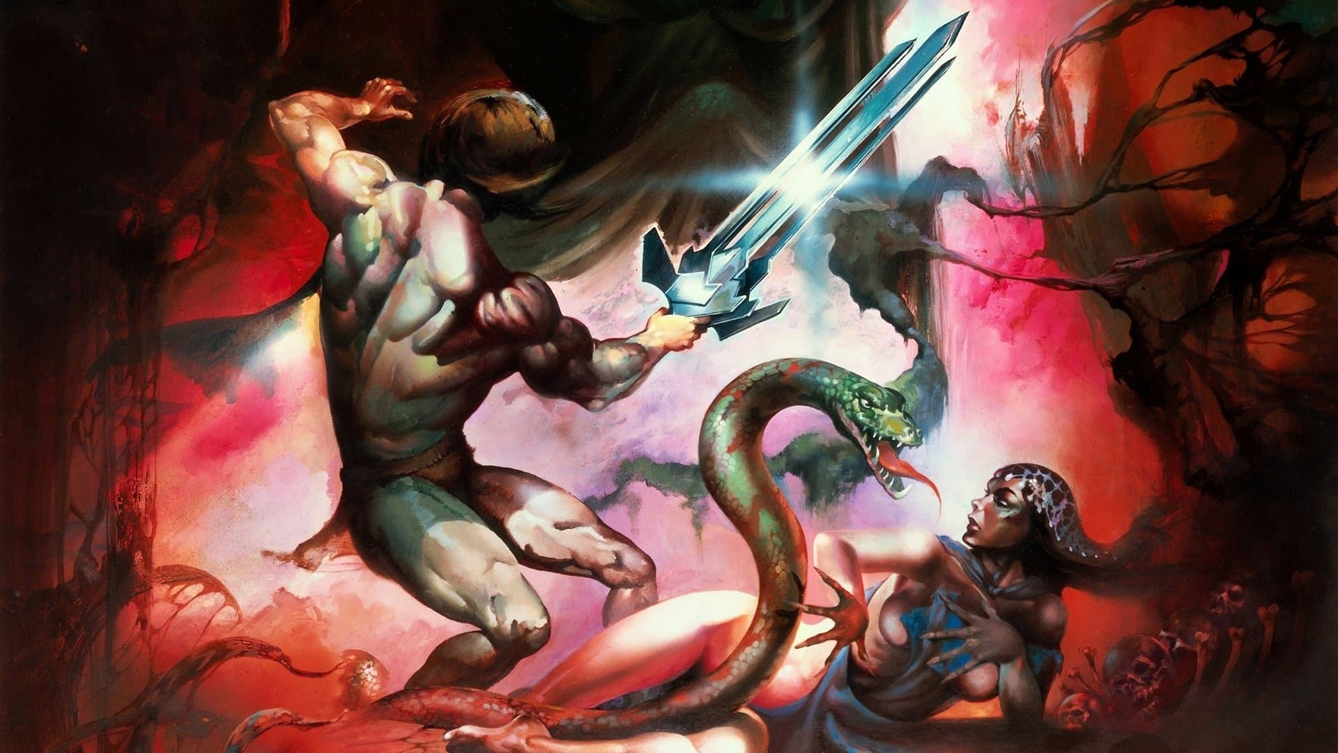 The Sword and the Sorcerer backdrop