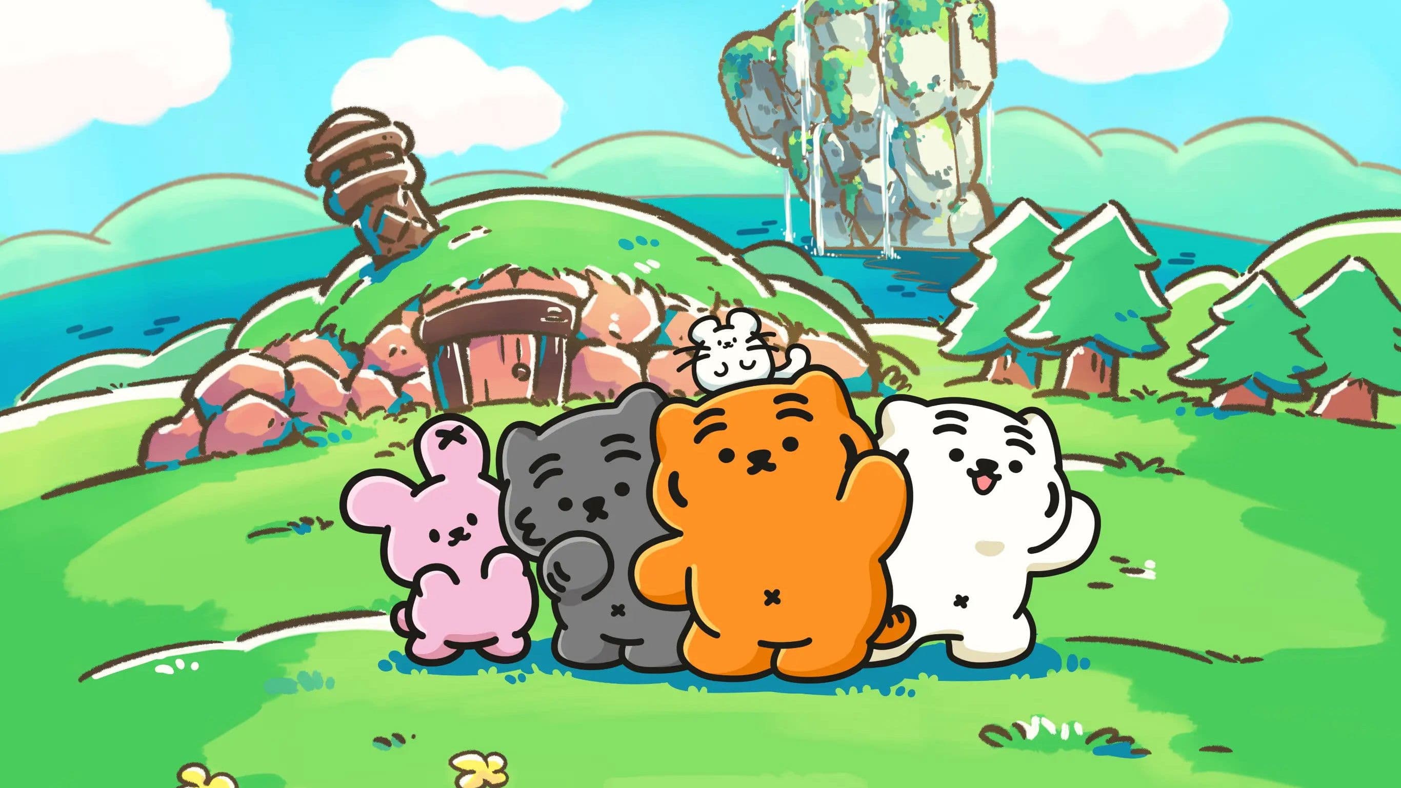 Muzik Tiger in the Forest backdrop